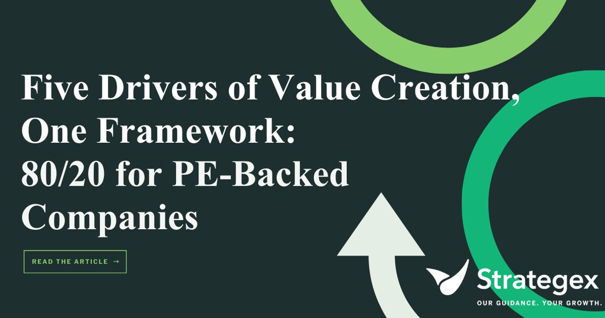 Framework Drivers Strategex | Five Drivers of Value Creation, One Framework: 80/20 for…