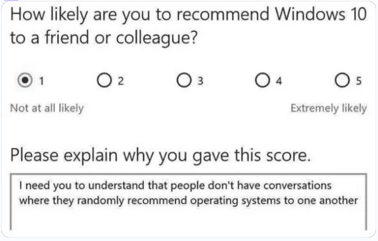 Net Promoter Score Gone Wrong